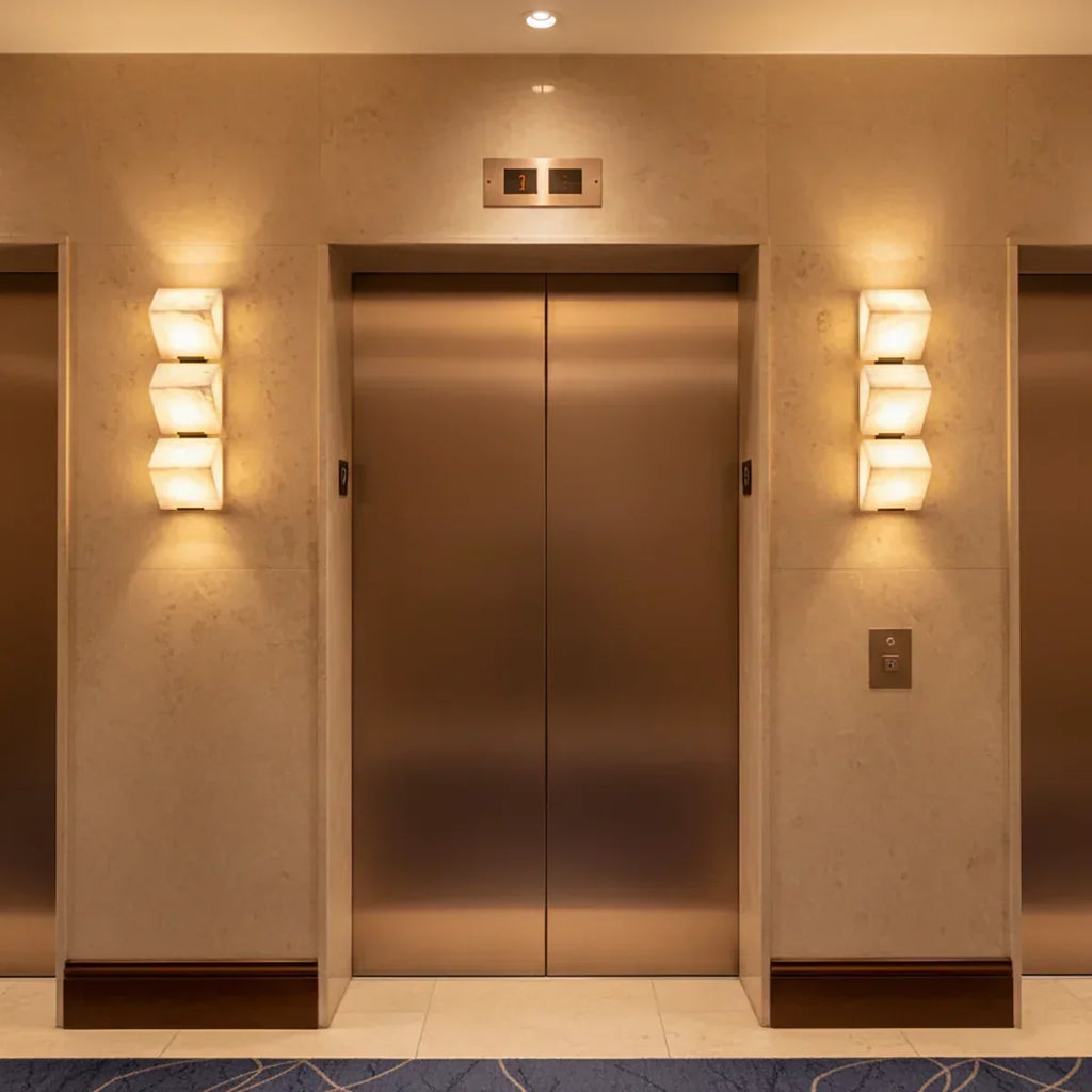 Alabaster Staircase Wall Lamp | wildoxy