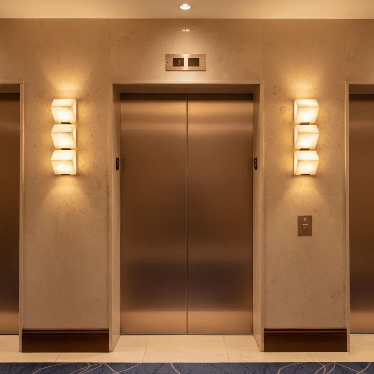 Alabaster Staircase Wall Lamp | wildoxy