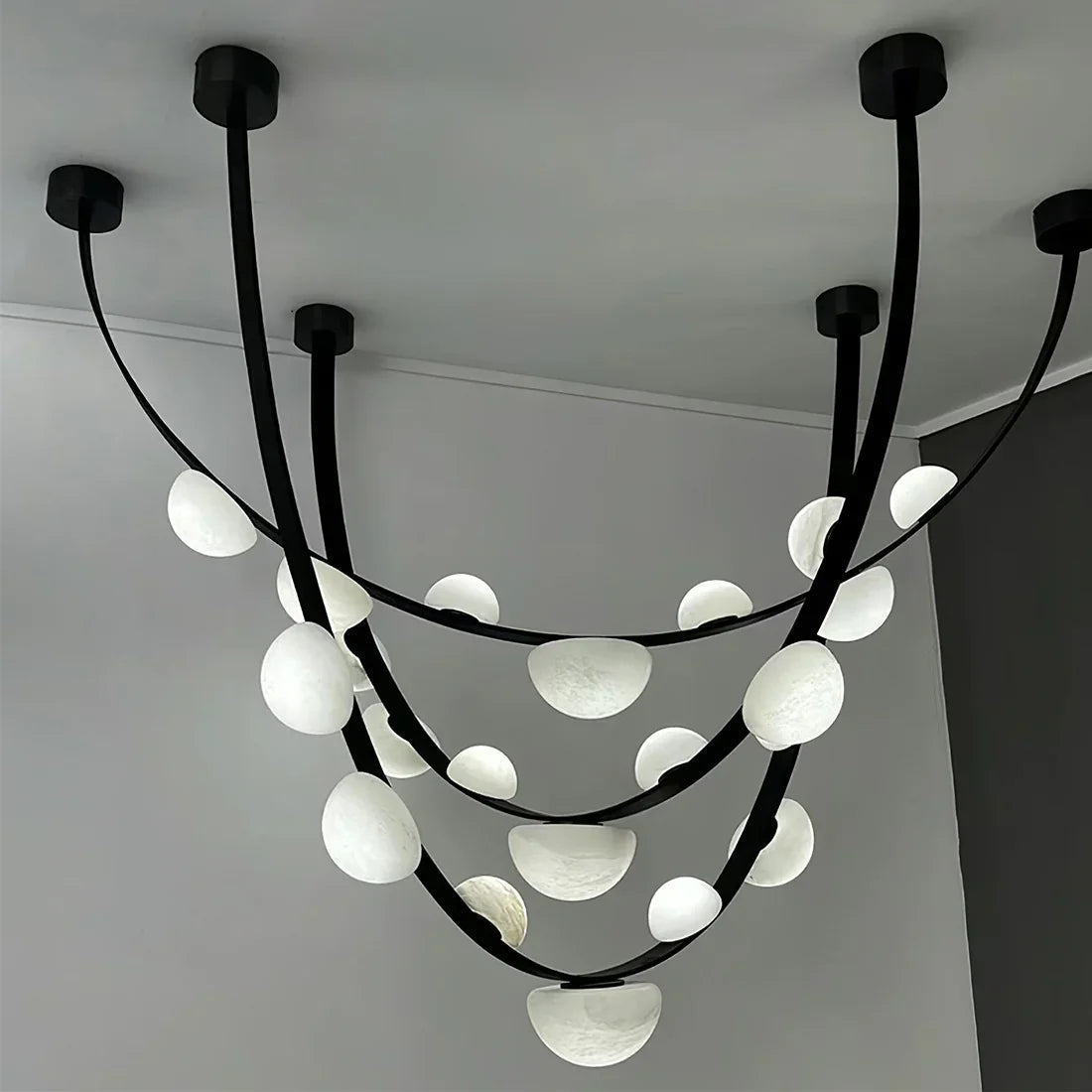 Alabaster Arc Chandelier | wildoxy