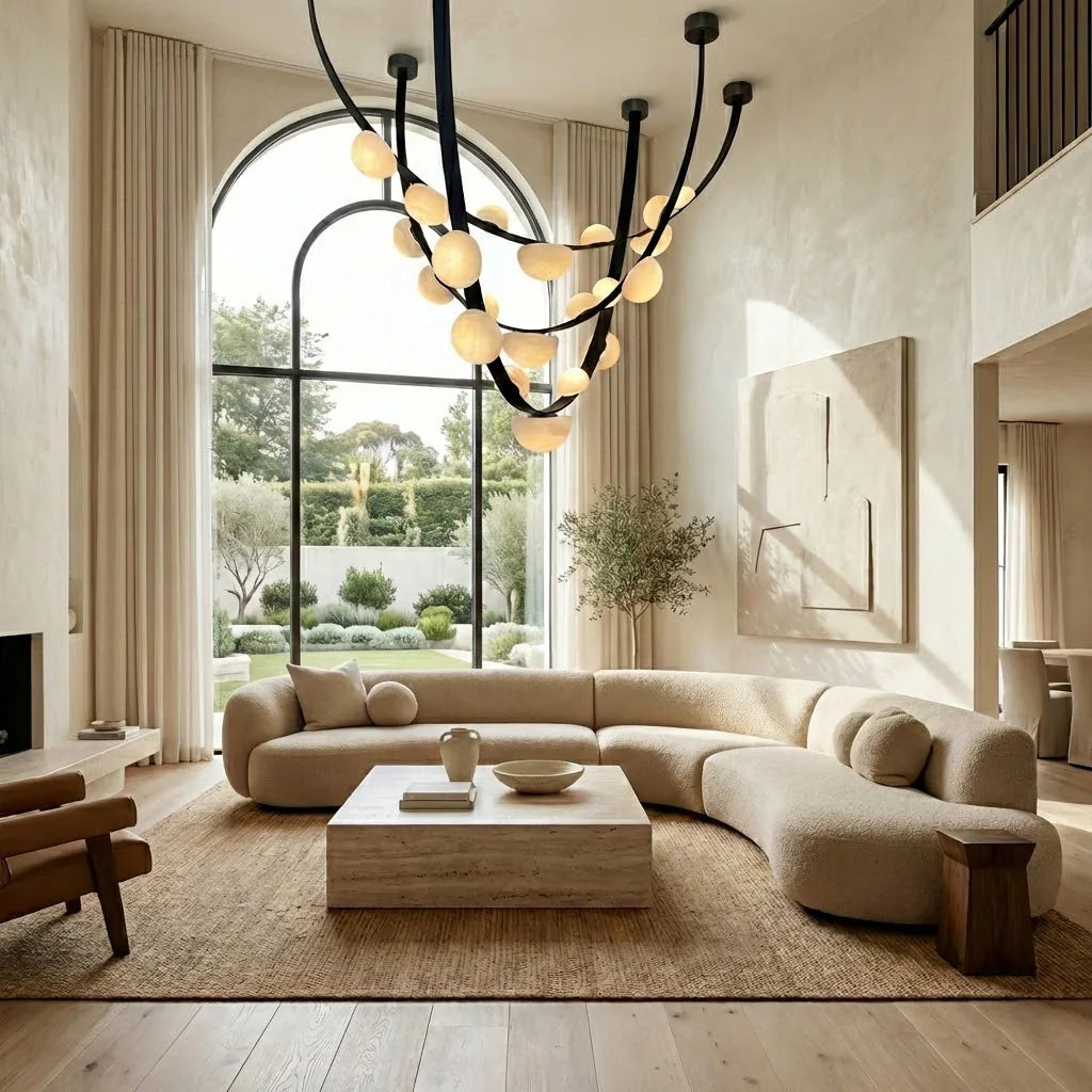 Alabaster Arc Chandelier | wildoxy