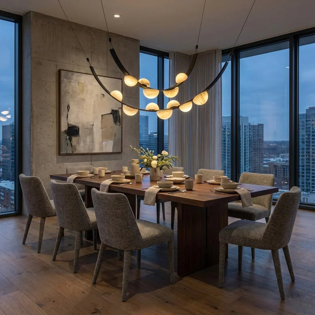 Alabaster Arc Chandelier | wildoxy