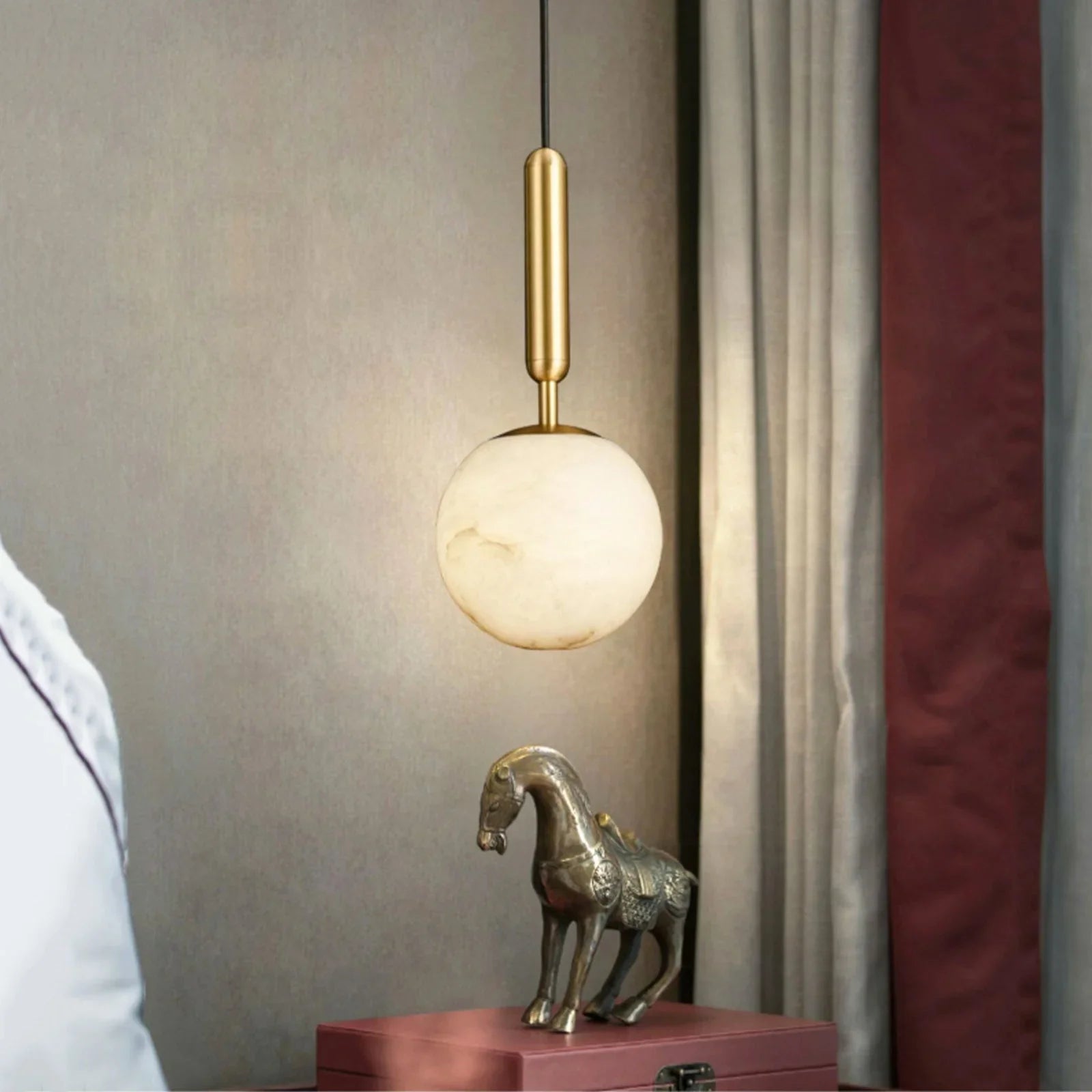 Alabaster Art Island Pendant Light | wildoxy