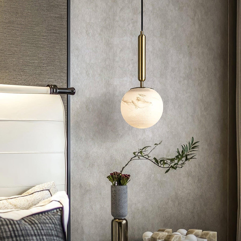 Alabaster Art Island Pendant Light | wildoxy