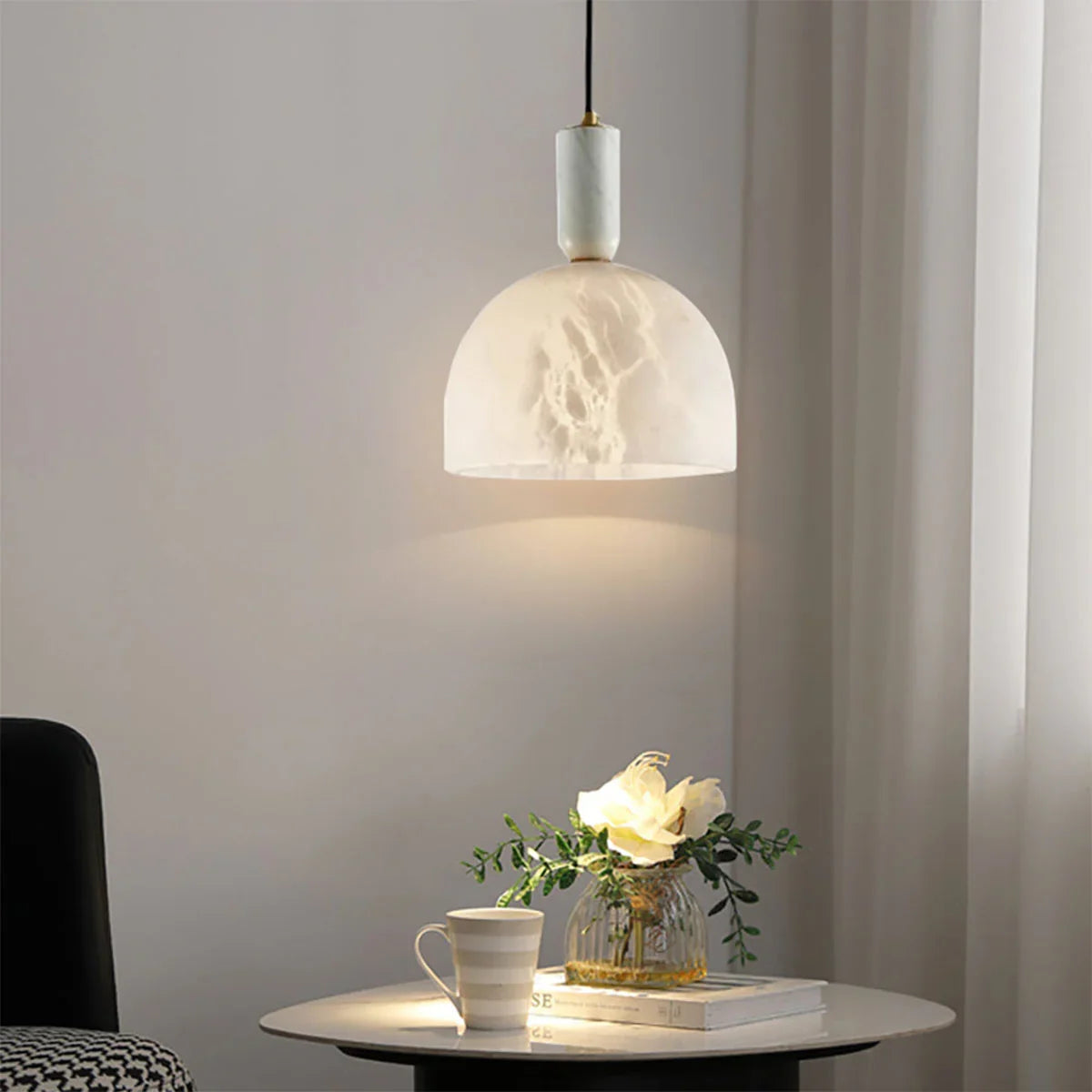 Alabaster Art Pendant Light | wildoxy
