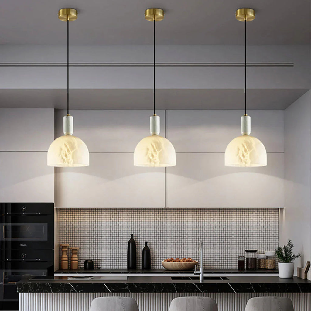 Alabaster Art Pendant Light | wildoxy