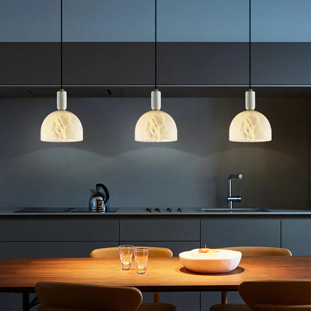 Alabaster Art Pendant Light | wildoxy