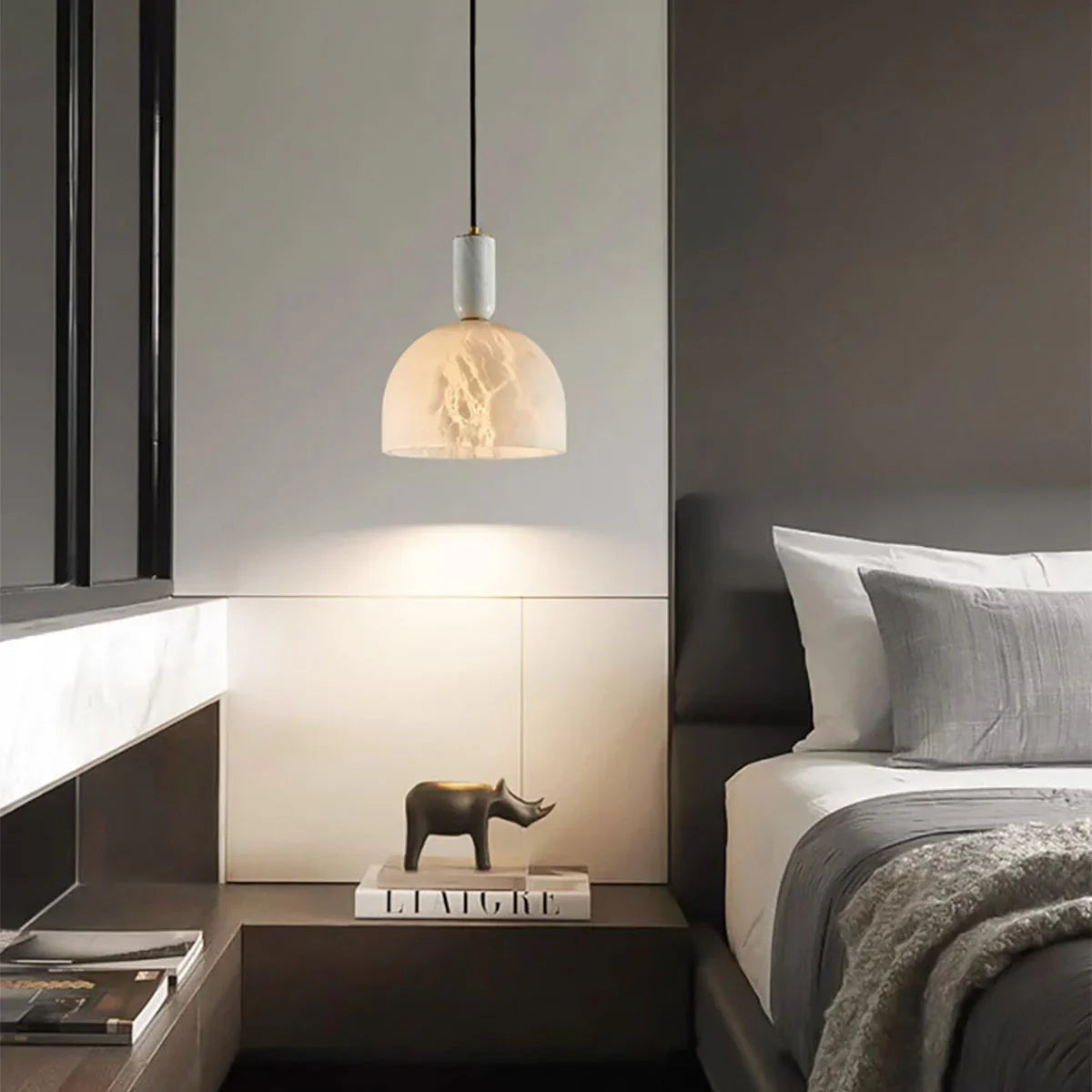 Alabaster Art Pendant Light | wildoxy