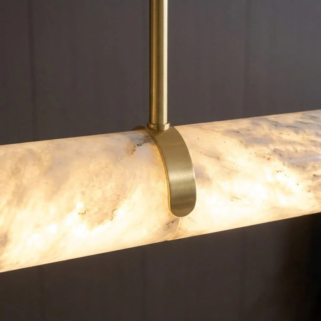 Alabaster Linear Tube Chandelier | wildoxy