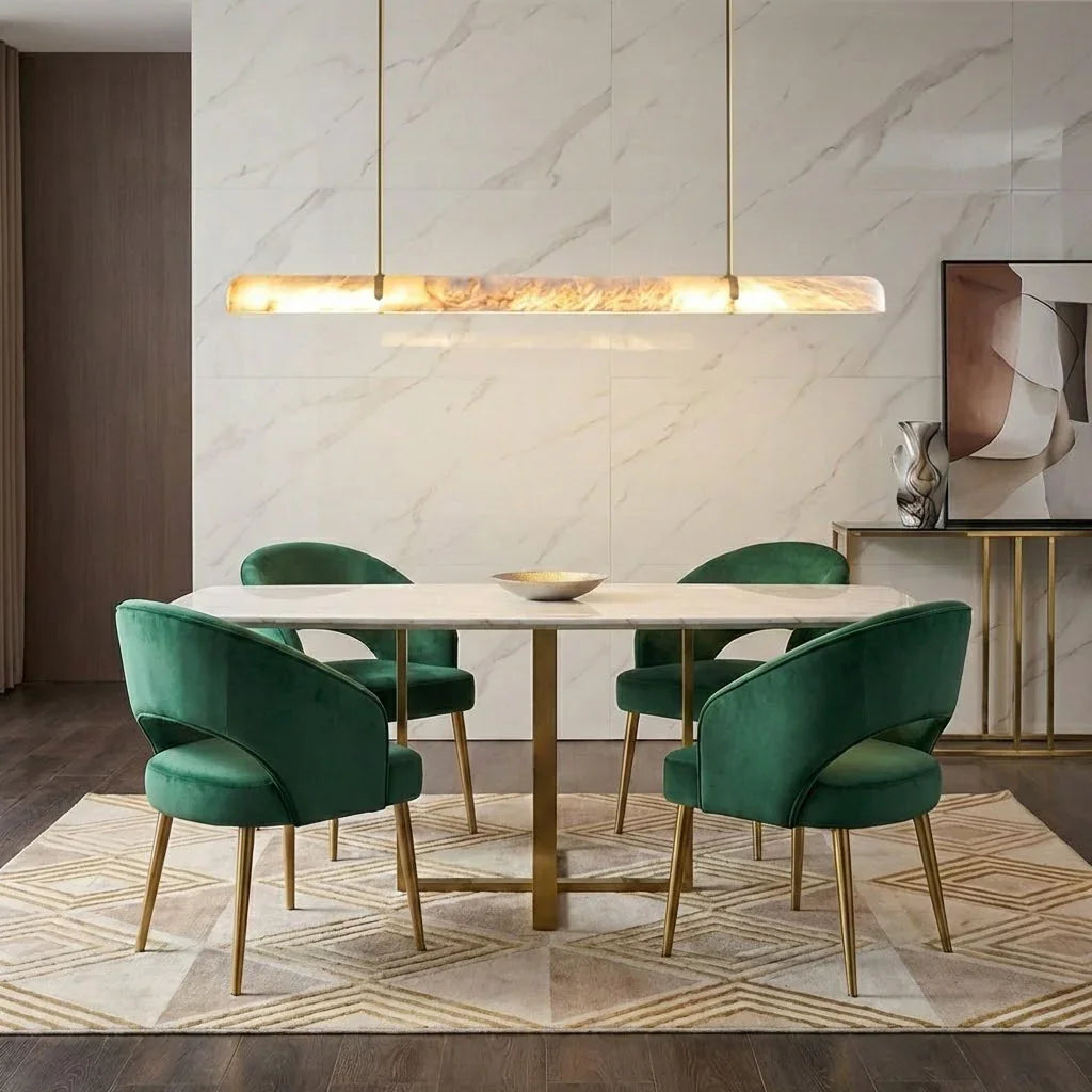 Alabaster Linear Tube Chandelier | wildoxy