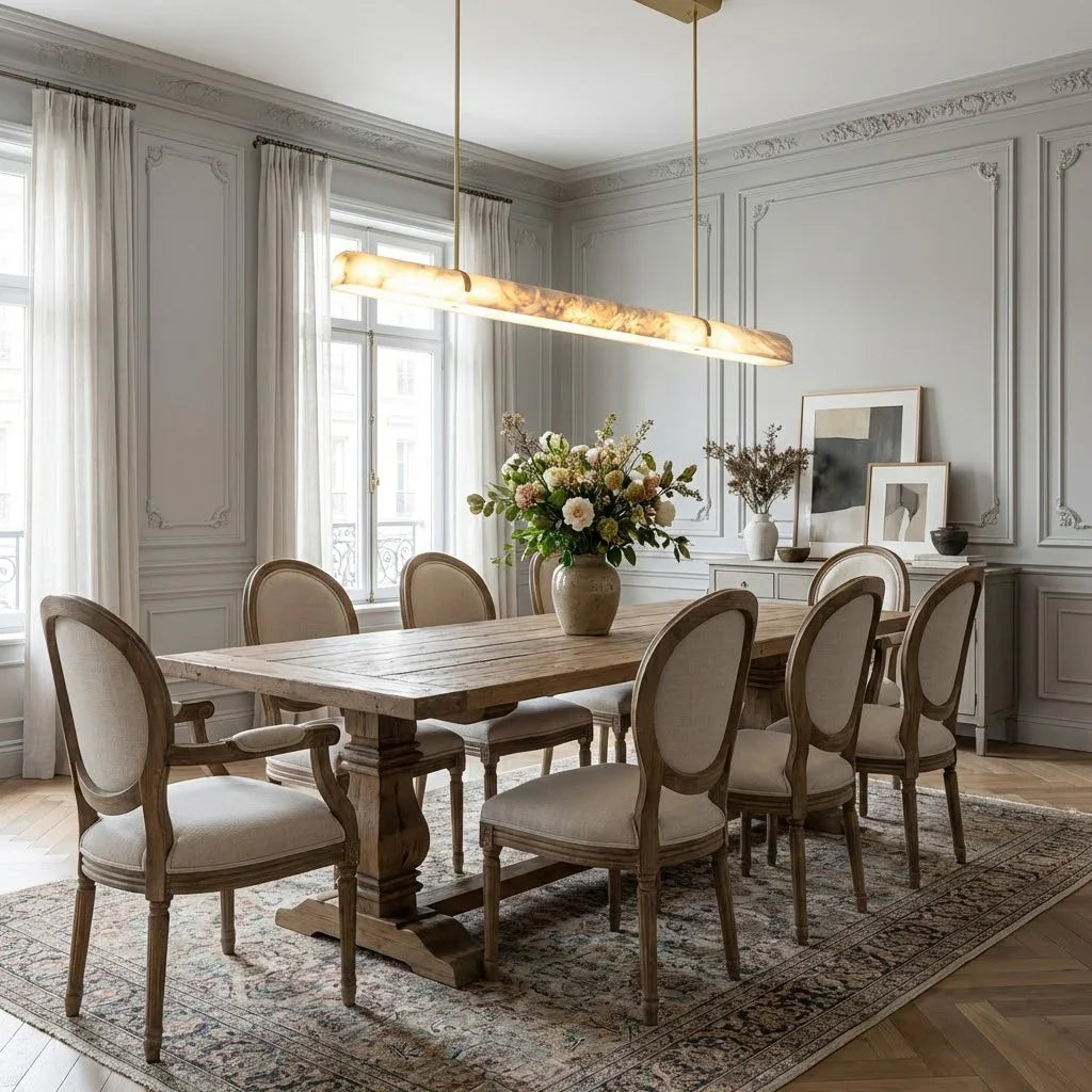 Alabaster Linear Tube Chandelier | wildoxy