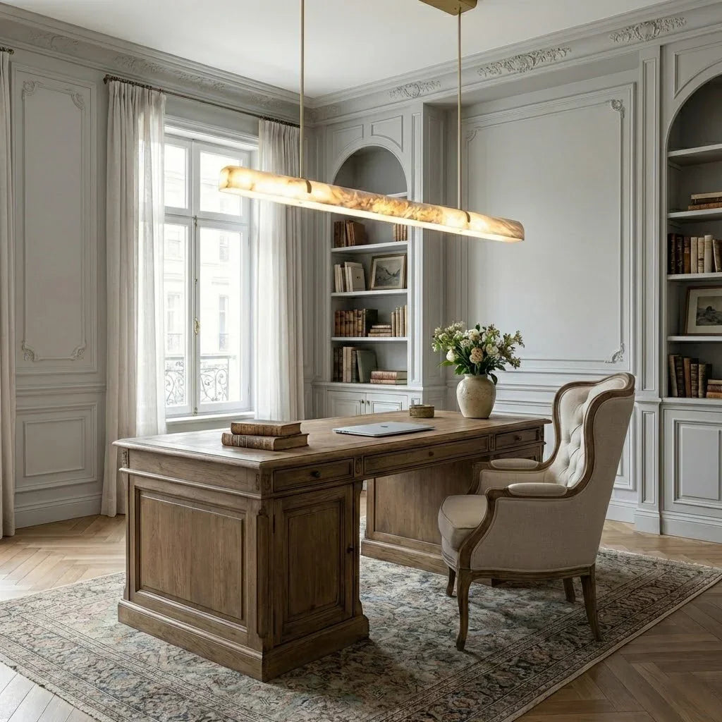 Alabaster Linear Tube Chandelier | wildoxy