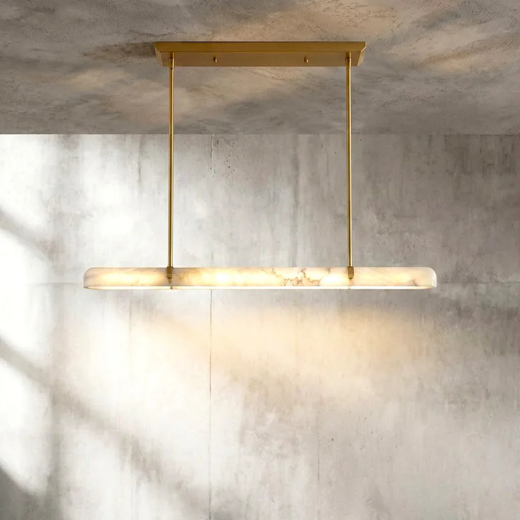 Alabaster Linear Tube Chandelier | wildoxy