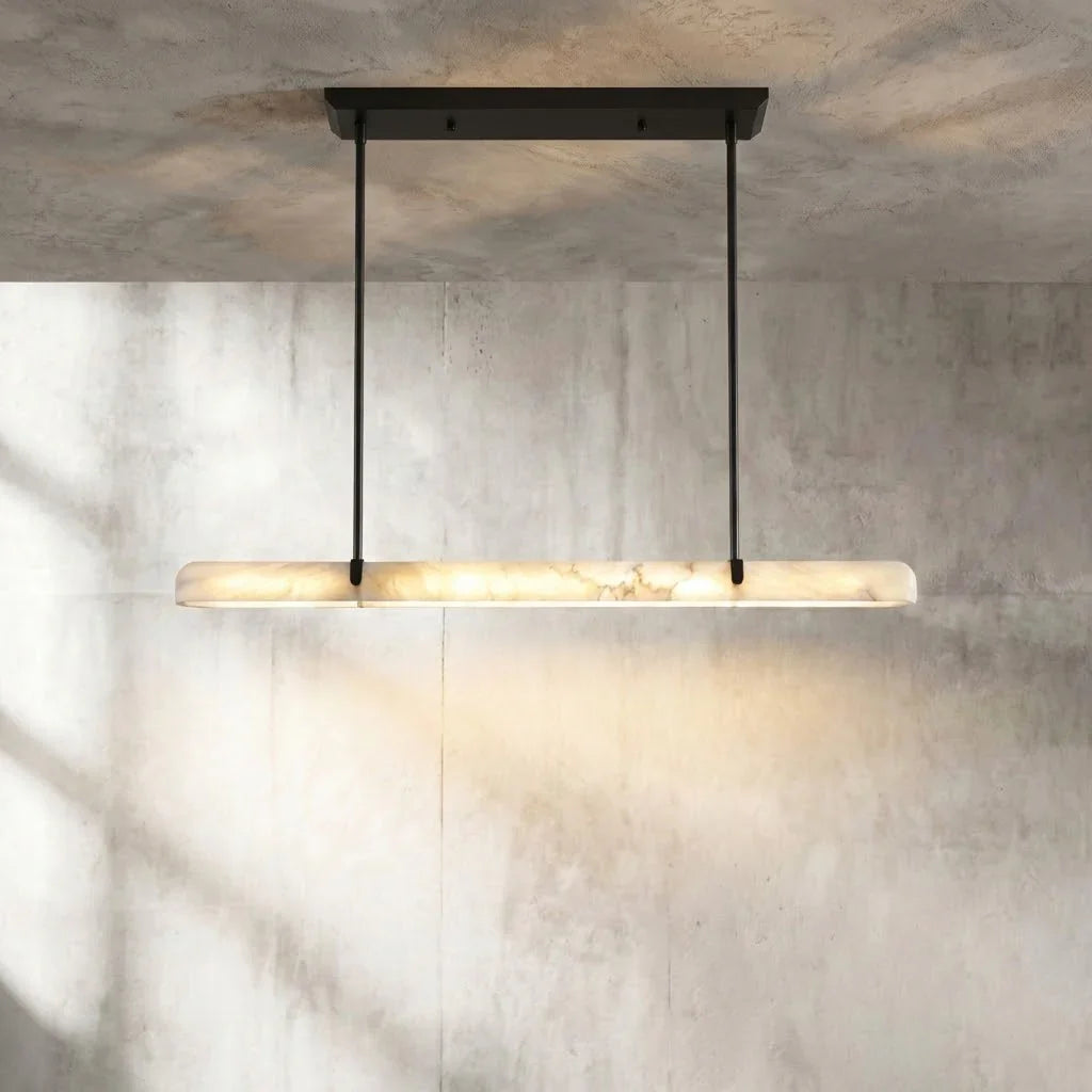 Alabaster Linear Tube Chandelier | wildoxy