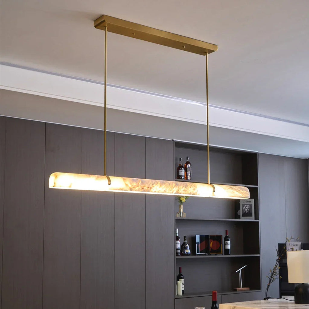 Alabaster Linear Tube Chandelier | wildoxy