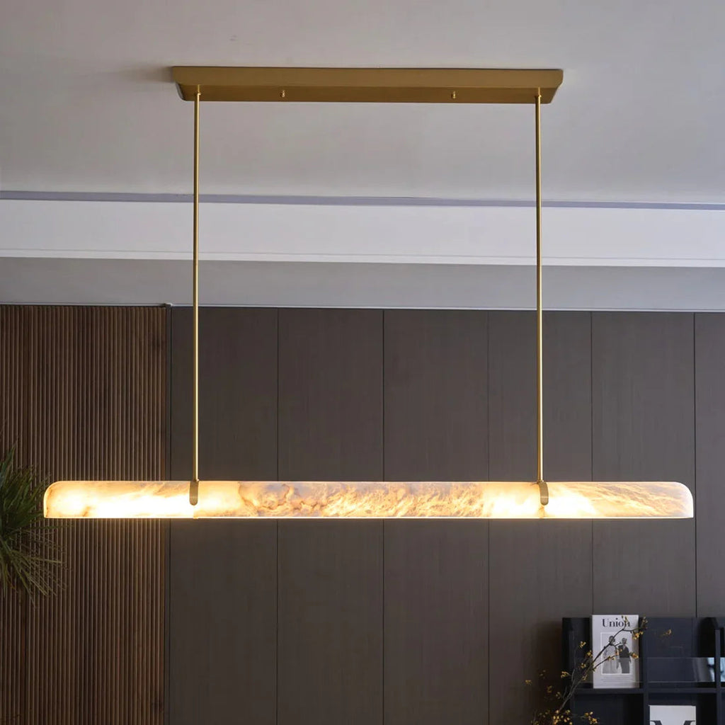 Alabaster Linear Tube Chandelier | wildoxy
