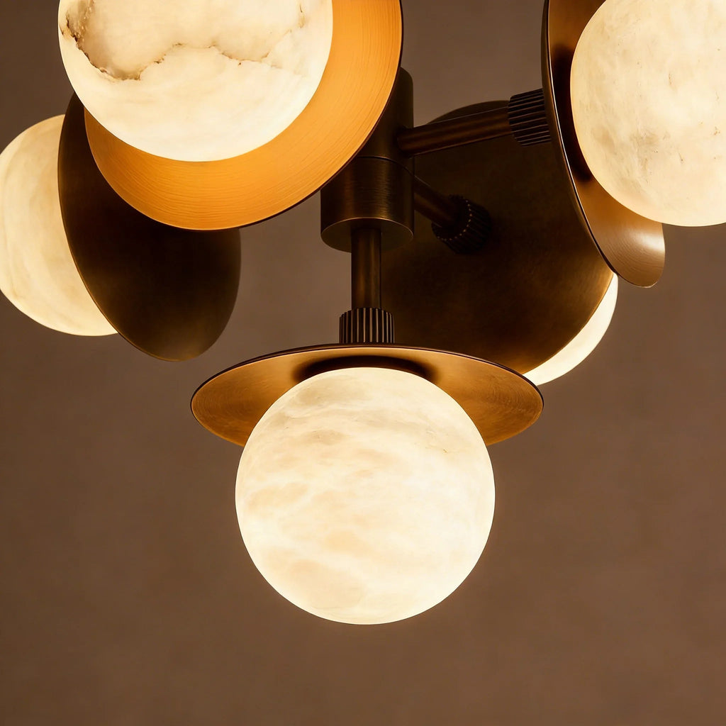 Alabaster Orb Cluster Chandelier | wildoxy