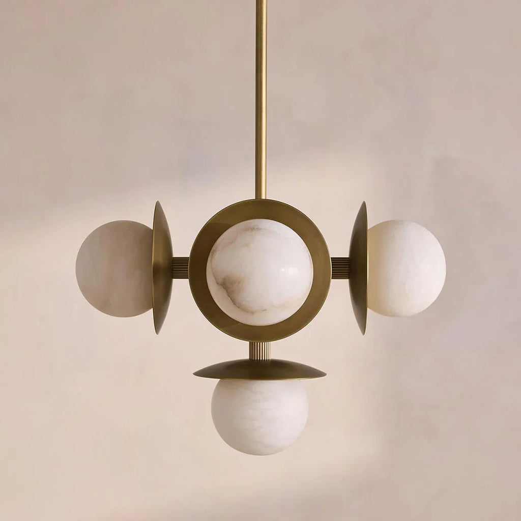 Alabaster Orb Cluster Chandelier | wildoxy