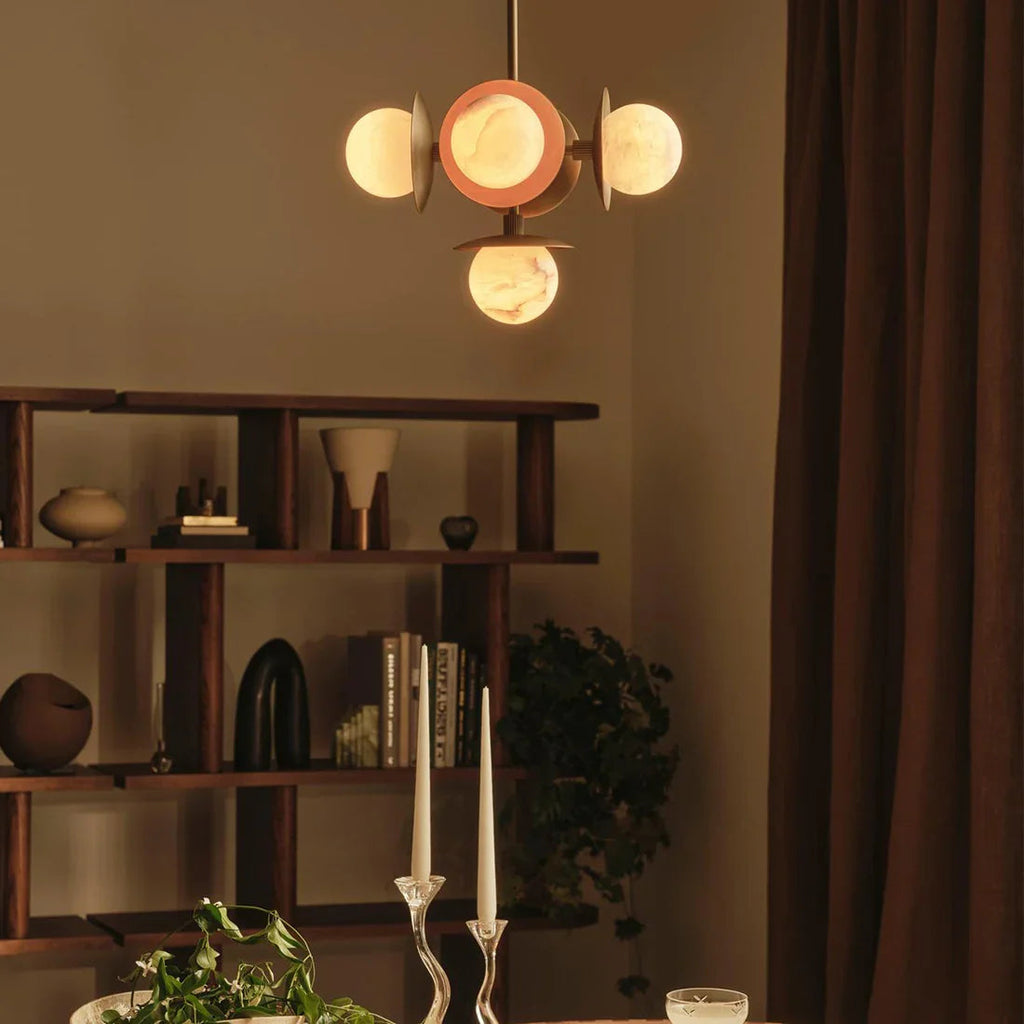 Alabaster Orb Cluster Chandelier | wildoxy