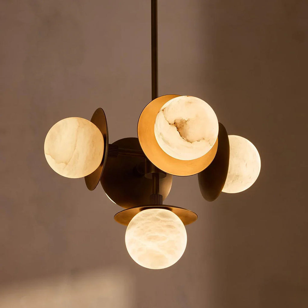 Alabaster Orb Cluster Chandelier | wildoxy