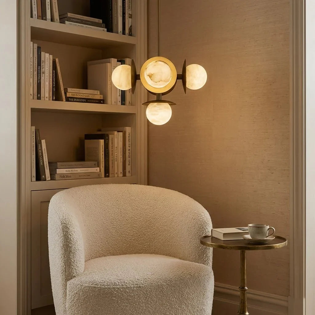 Alabaster Orb Cluster Chandelier | wildoxy
