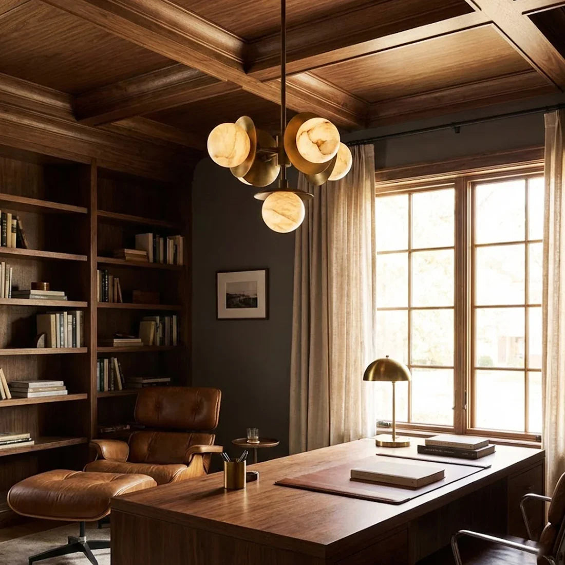 Alabaster Orb Cluster Chandelier | wildoxy