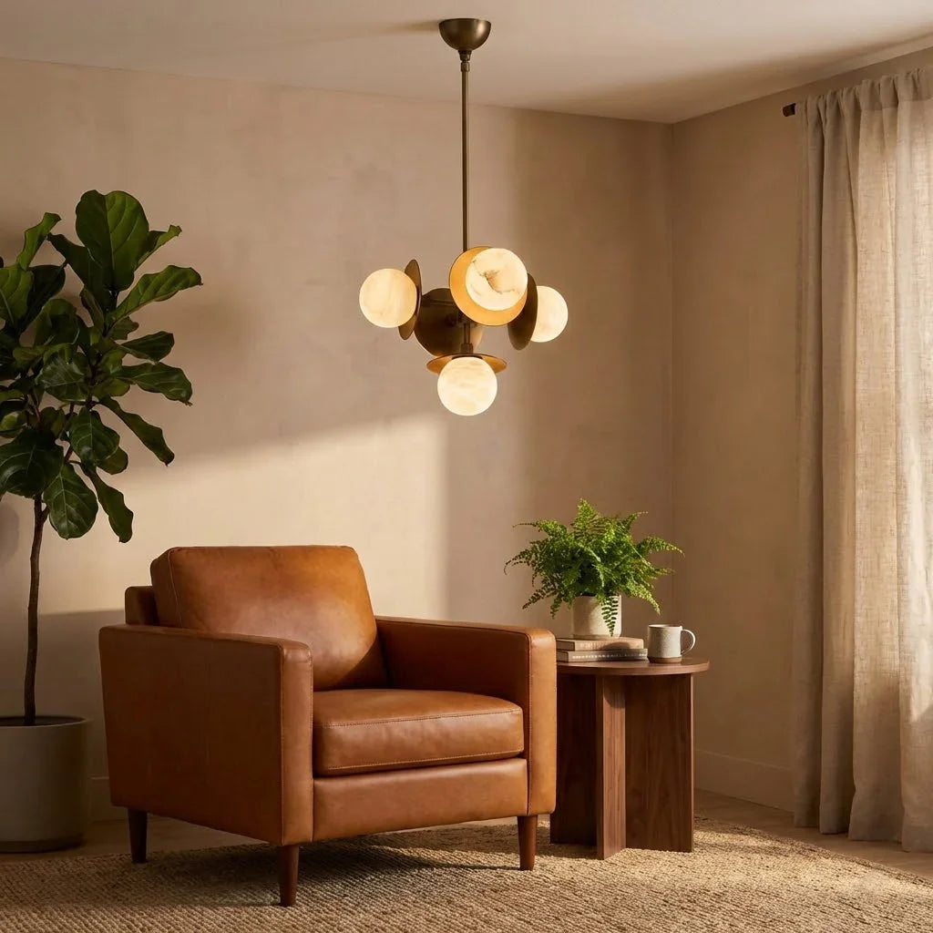 Alabaster Orb Cluster Chandelier | wildoxy