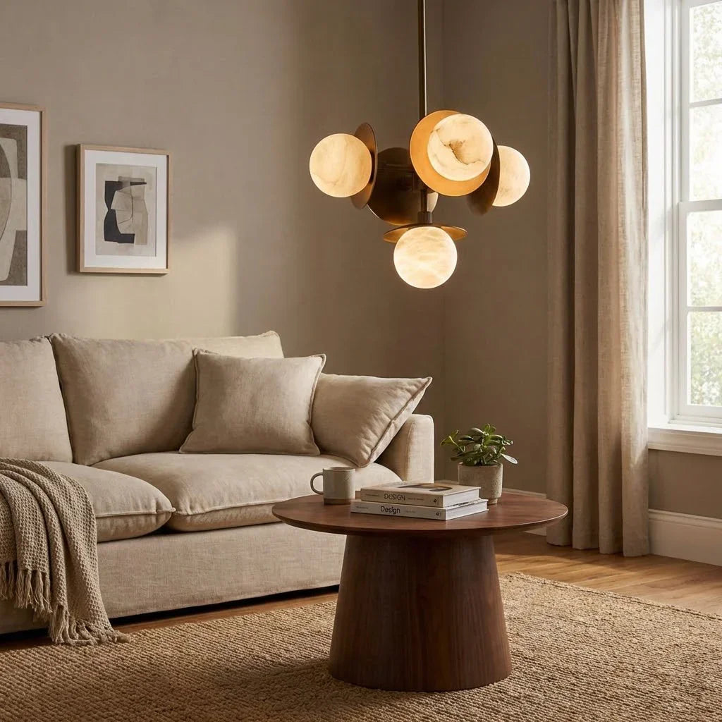 Alabaster Orb Cluster Chandelier | wildoxy