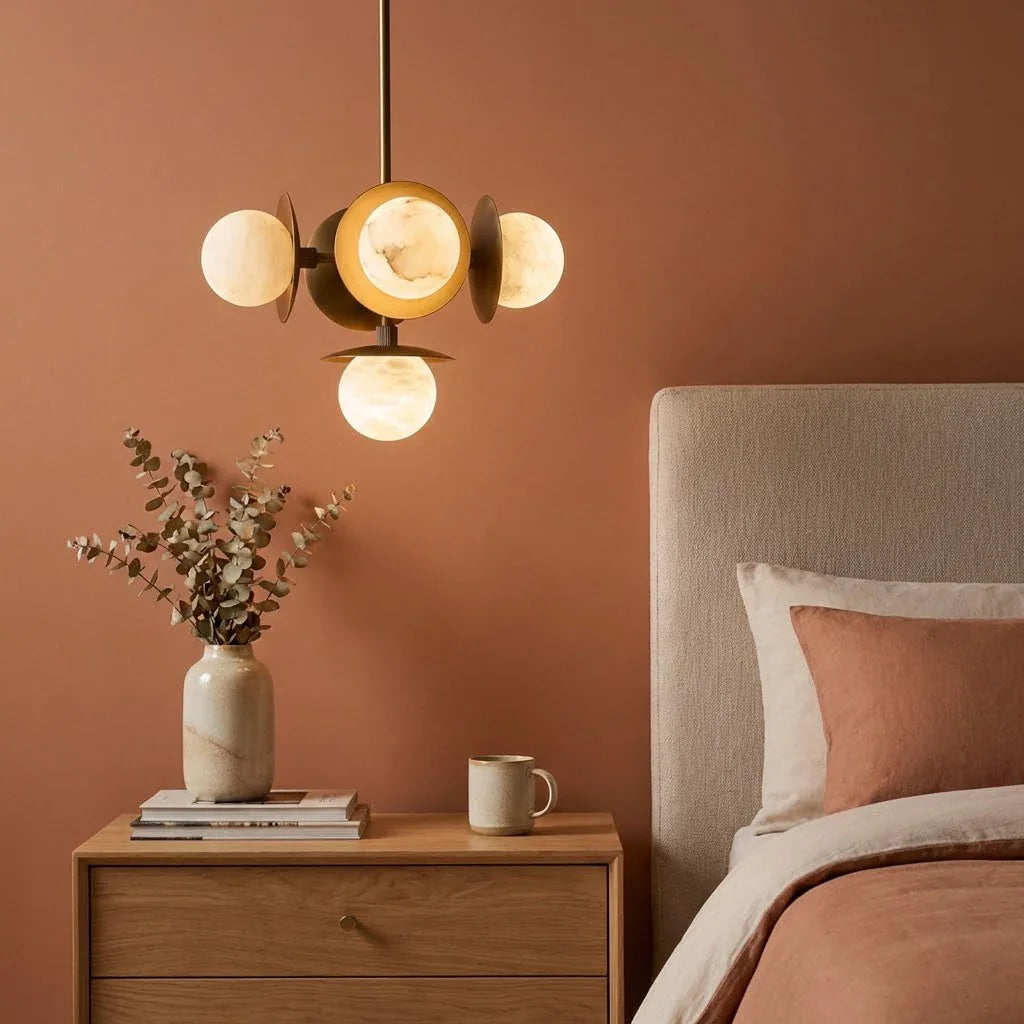 Alabaster Orb Cluster Chandelier | wildoxy