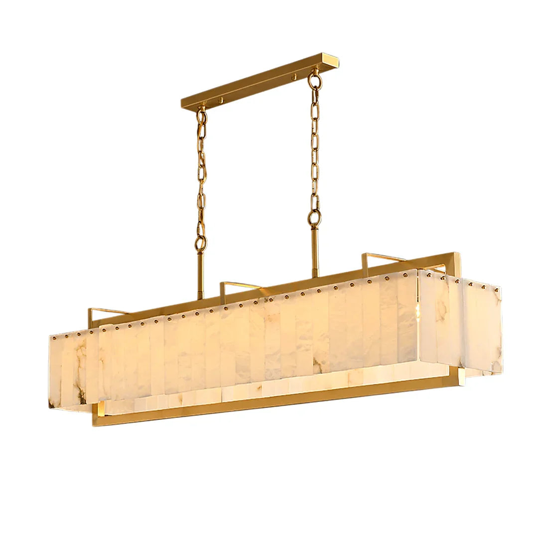 Alabaster Panel Chandelier | wildoxy