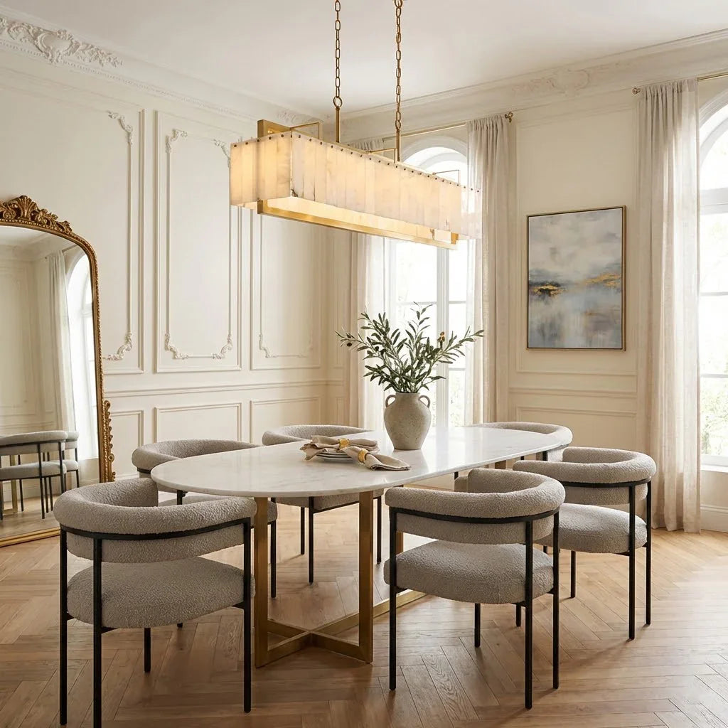 Alabaster Panel Chandelier | wildoxy