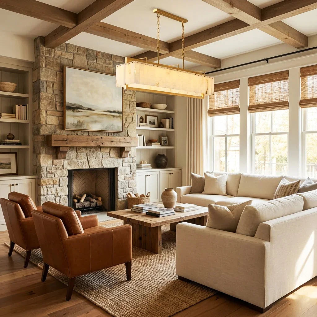 Alabaster Panel Chandelier | wildoxy