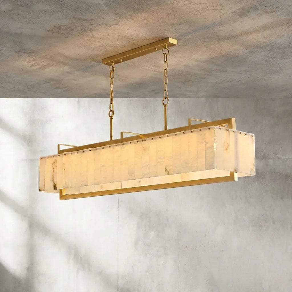 Alabaster Panel Chandelier | wildoxy