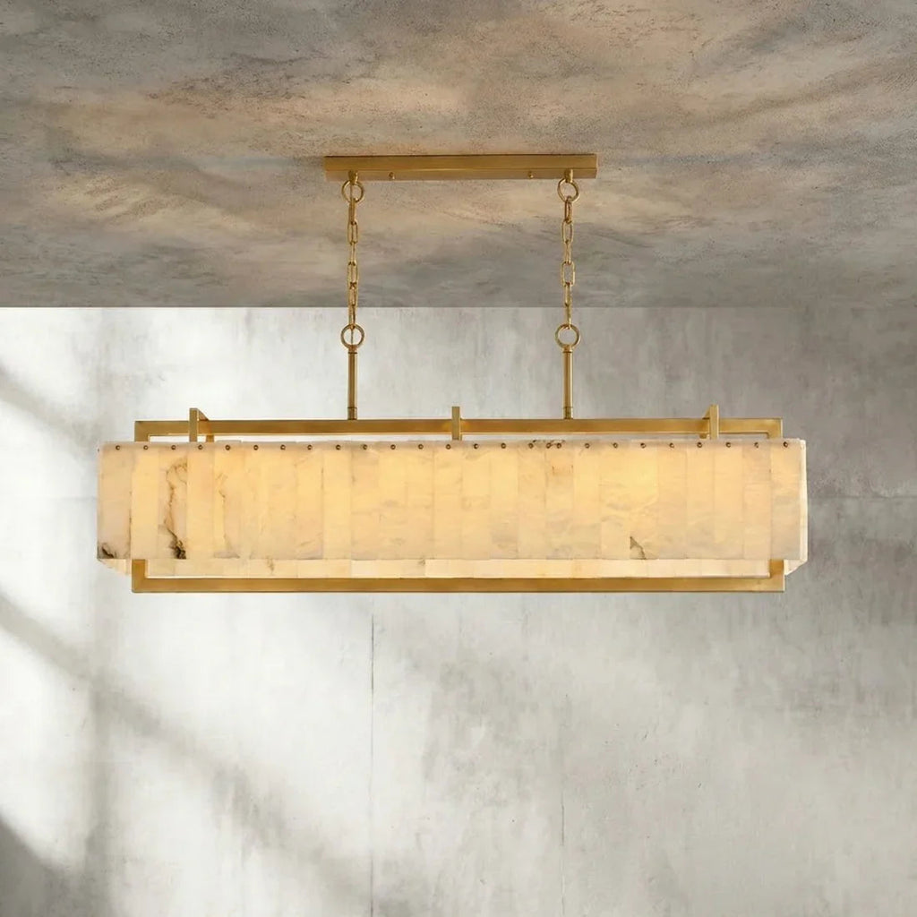Alabaster Panel Chandelier | wildoxy
