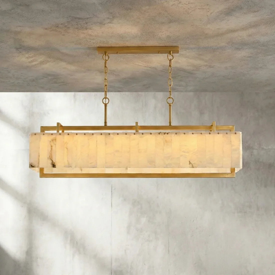 Alabaster Panel Chandelier | wildoxy