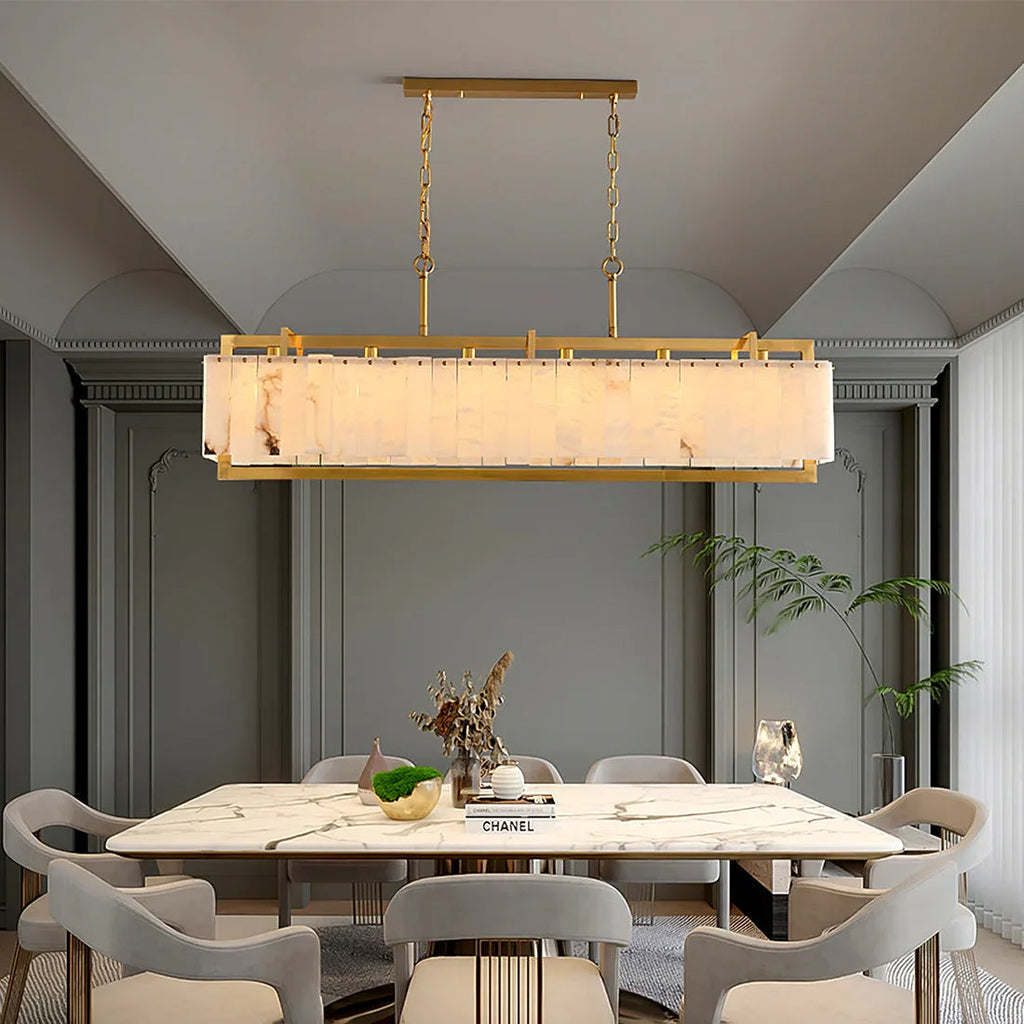 Alabaster Panel Chandelier | wildoxy