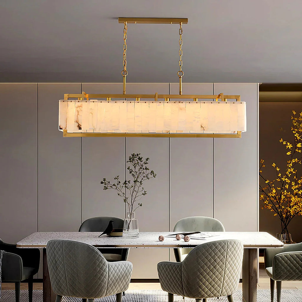 Alabaster Panel Chandelier | wildoxy