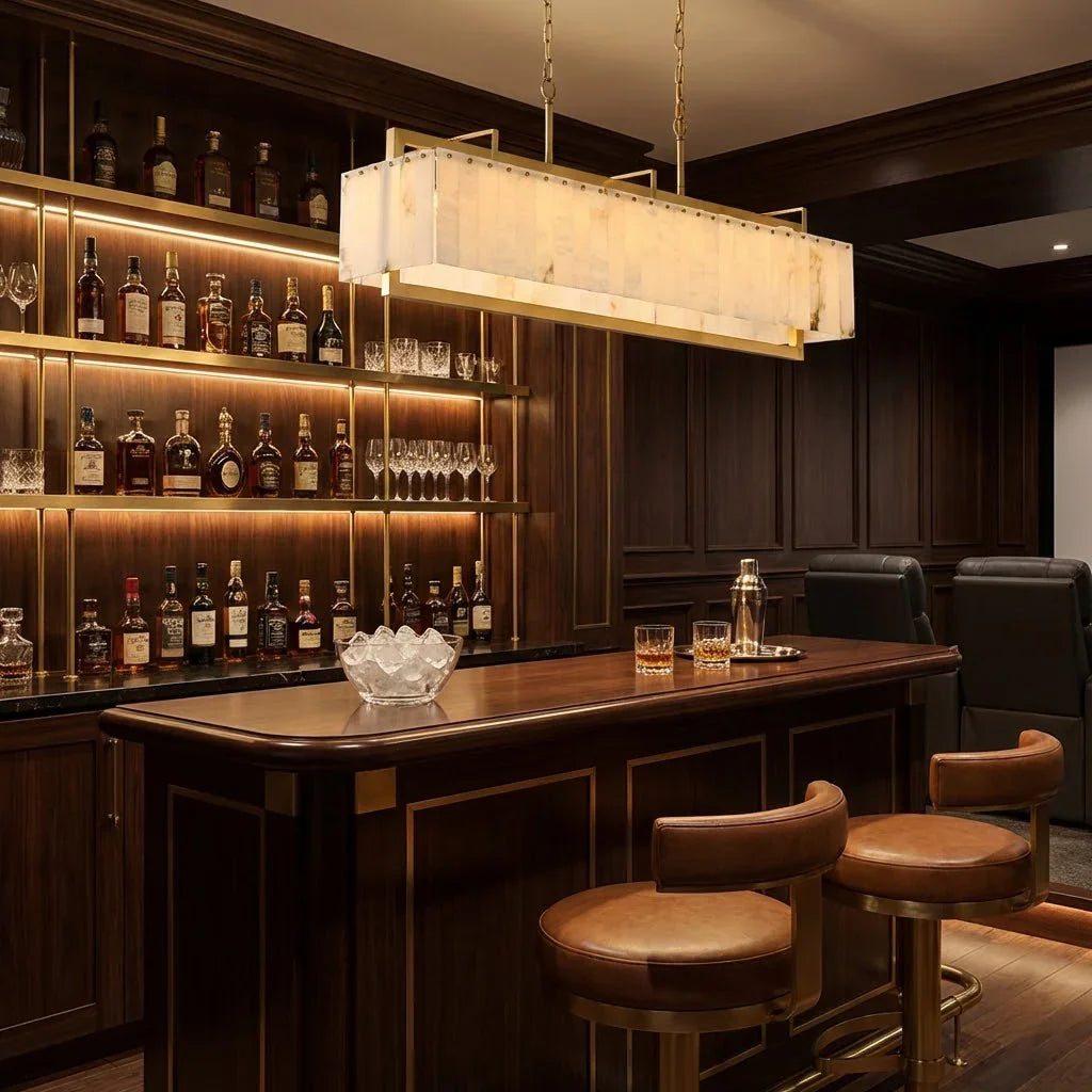 Alabaster Panel Chandelier | wildoxy