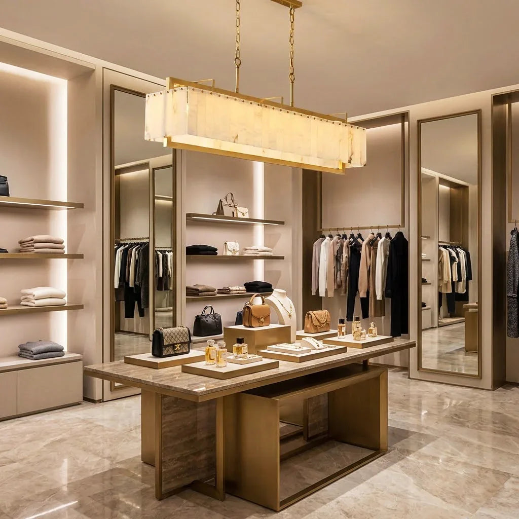 Alabaster Panel Chandelier | wildoxy