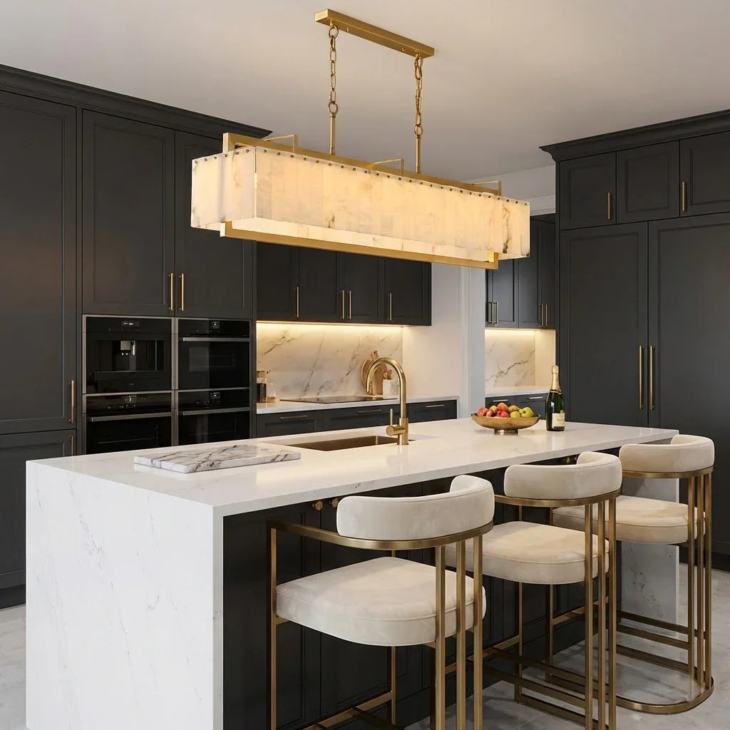 Alabaster Panel Chandelier | wildoxy