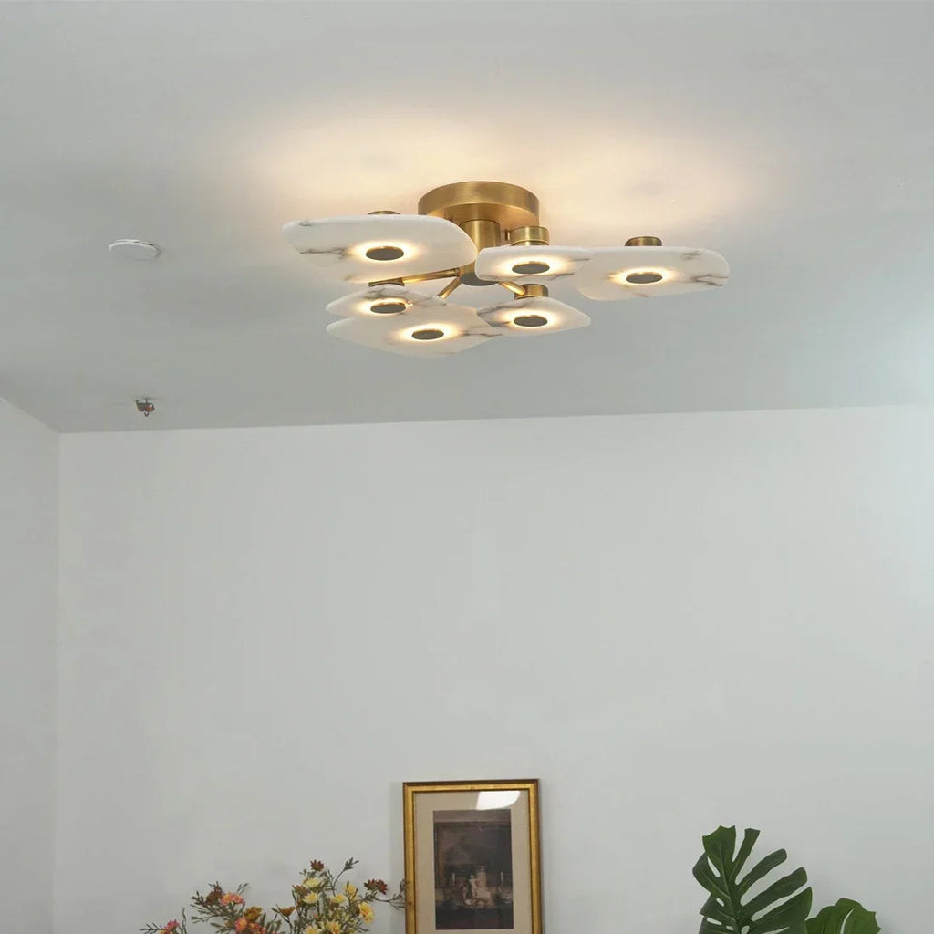 Alabaster Petal Ceiling Light | wildoxy