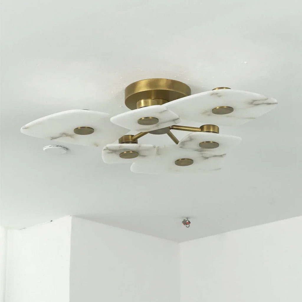 Alabaster Petal Ceiling Light | wildoxy