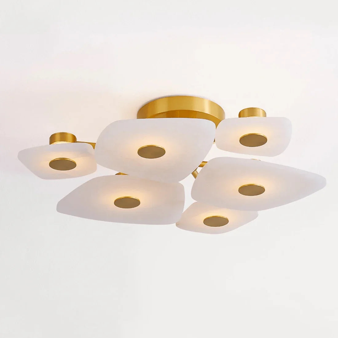 Alabaster Petal Ceiling Light | wildoxy