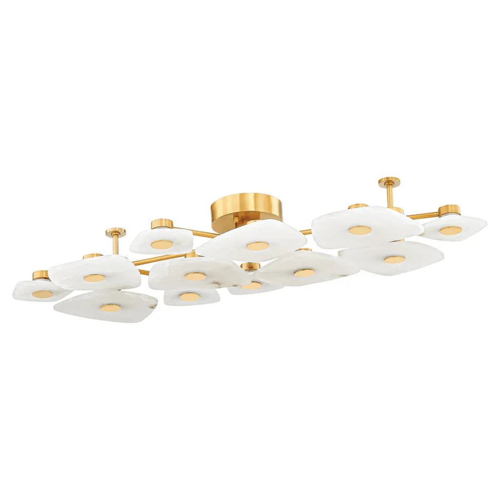 Alabaster Petal Ceiling Light | wildoxy