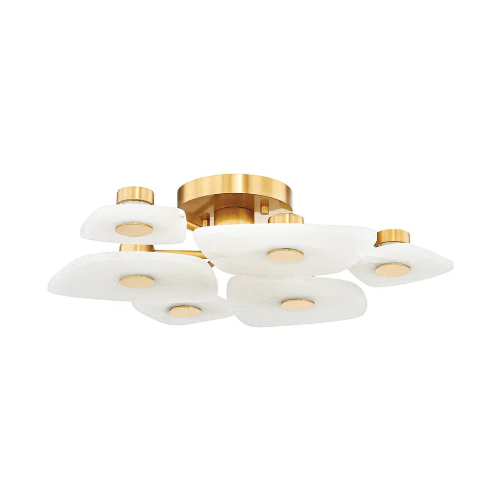 Alabaster Petal Ceiling Light | wildoxy