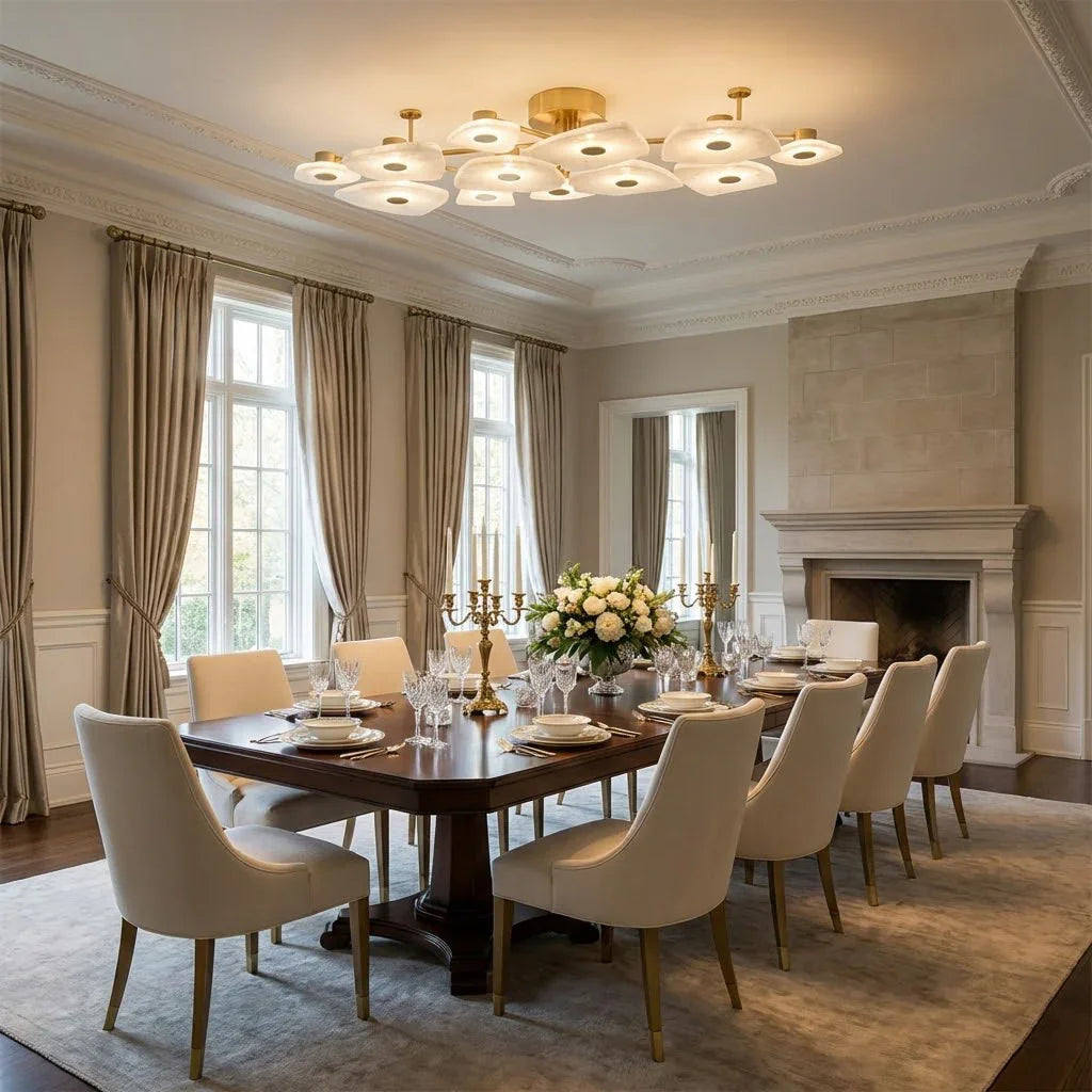 Alabaster Petal Ceiling Light | wildoxy