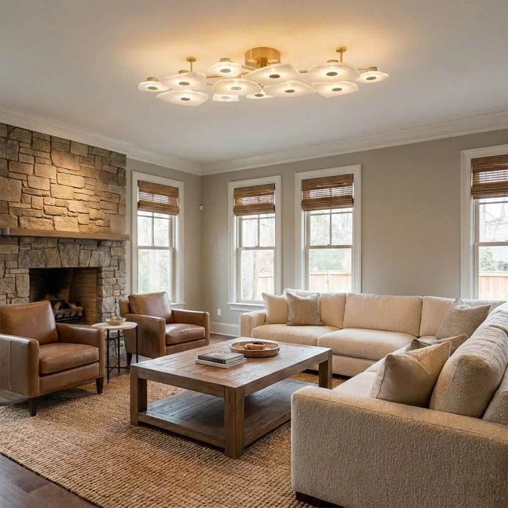 Alabaster Petal Ceiling Light | wildoxy