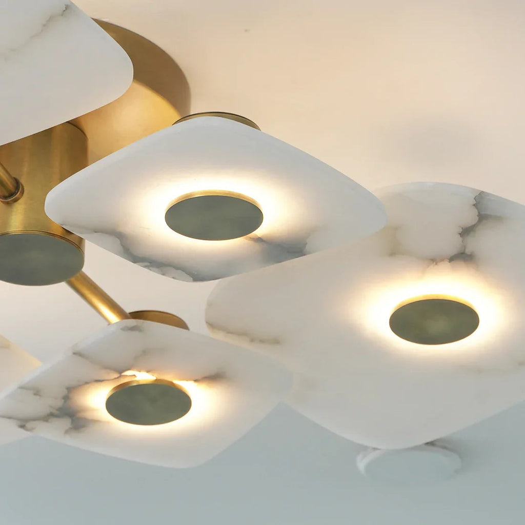 Alabaster Petal Ceiling Light | wildoxy