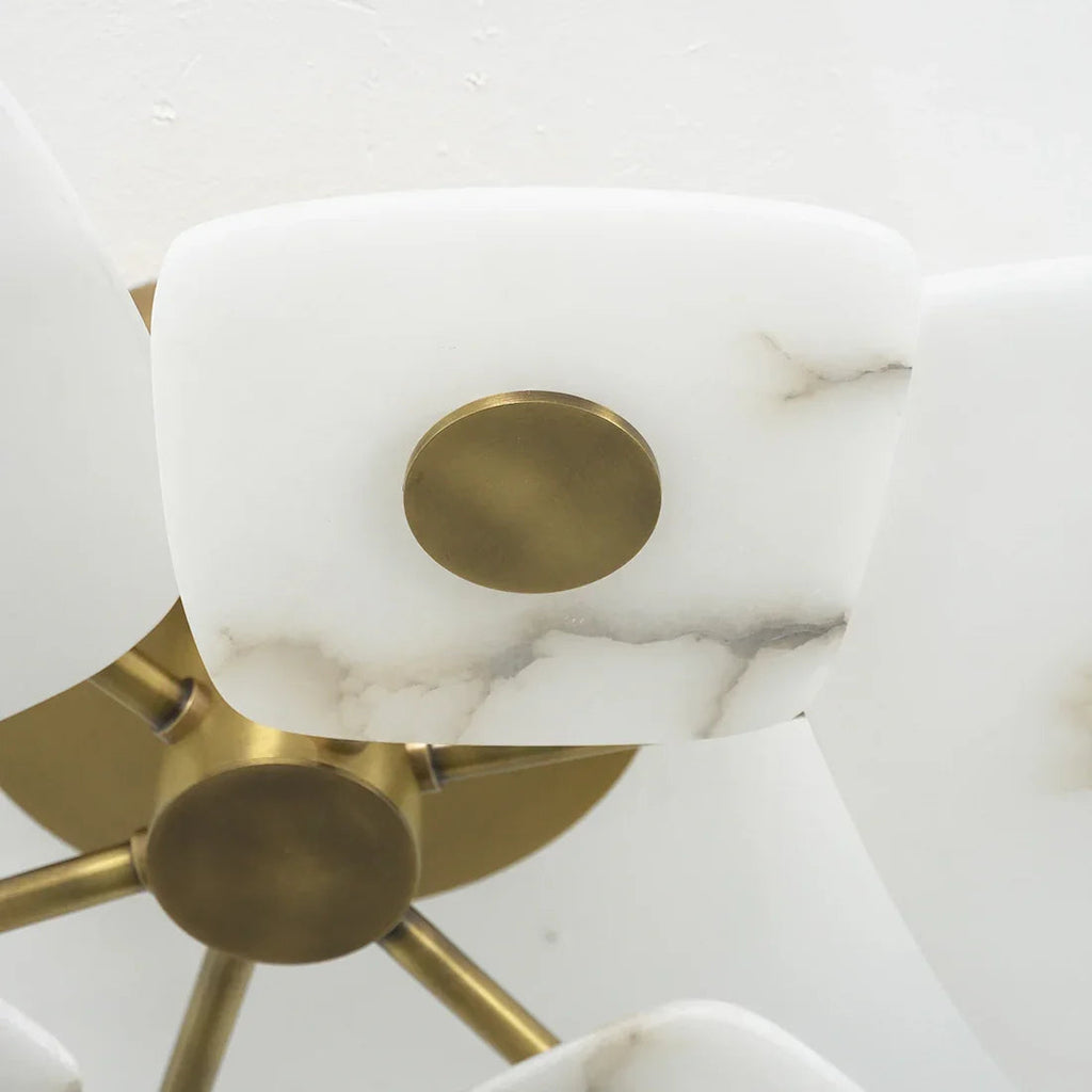 Alabaster Petal Ceiling Light | wildoxy