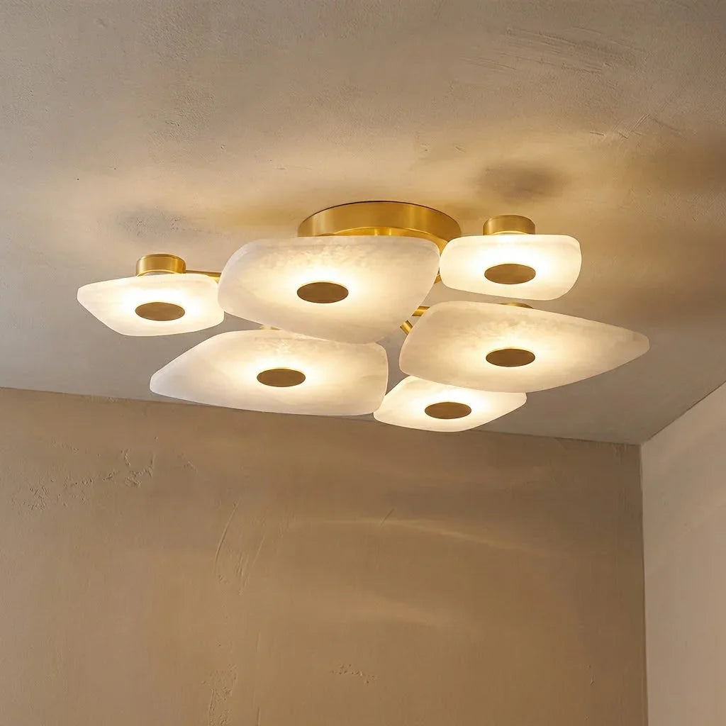 Alabaster Petal Ceiling Light | wildoxy