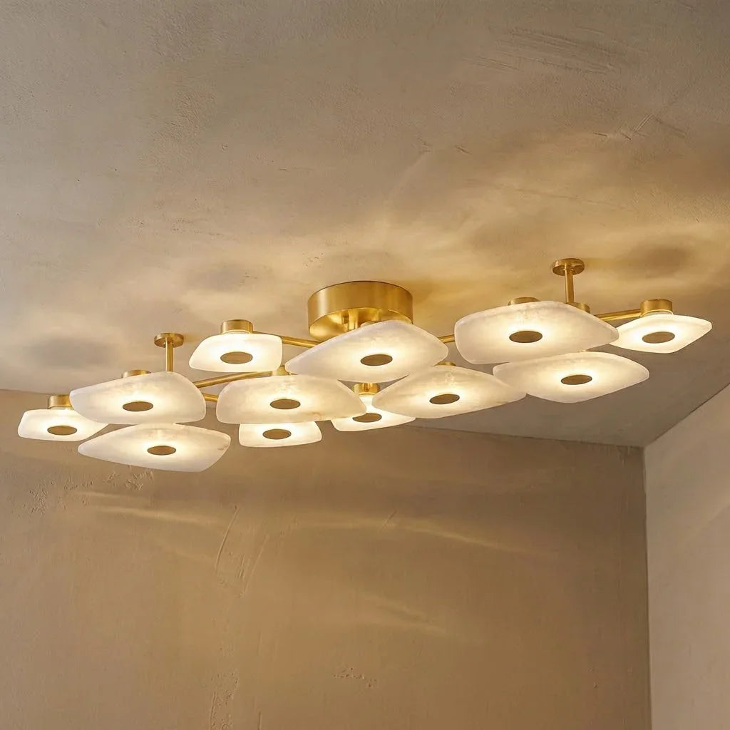 Alabaster Petal Ceiling Light | wildoxy